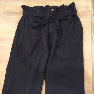 Black paper bag slacks